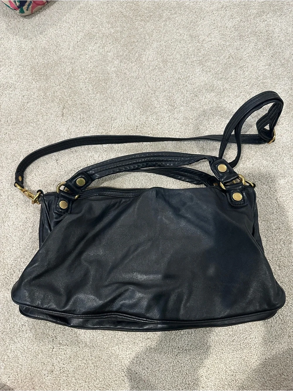 Marc Jacobs Black Leather Shoulder Bag